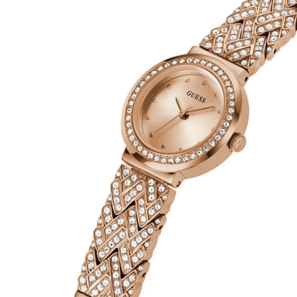Guess Women's Watch Rose Gold Tone Case Quartz