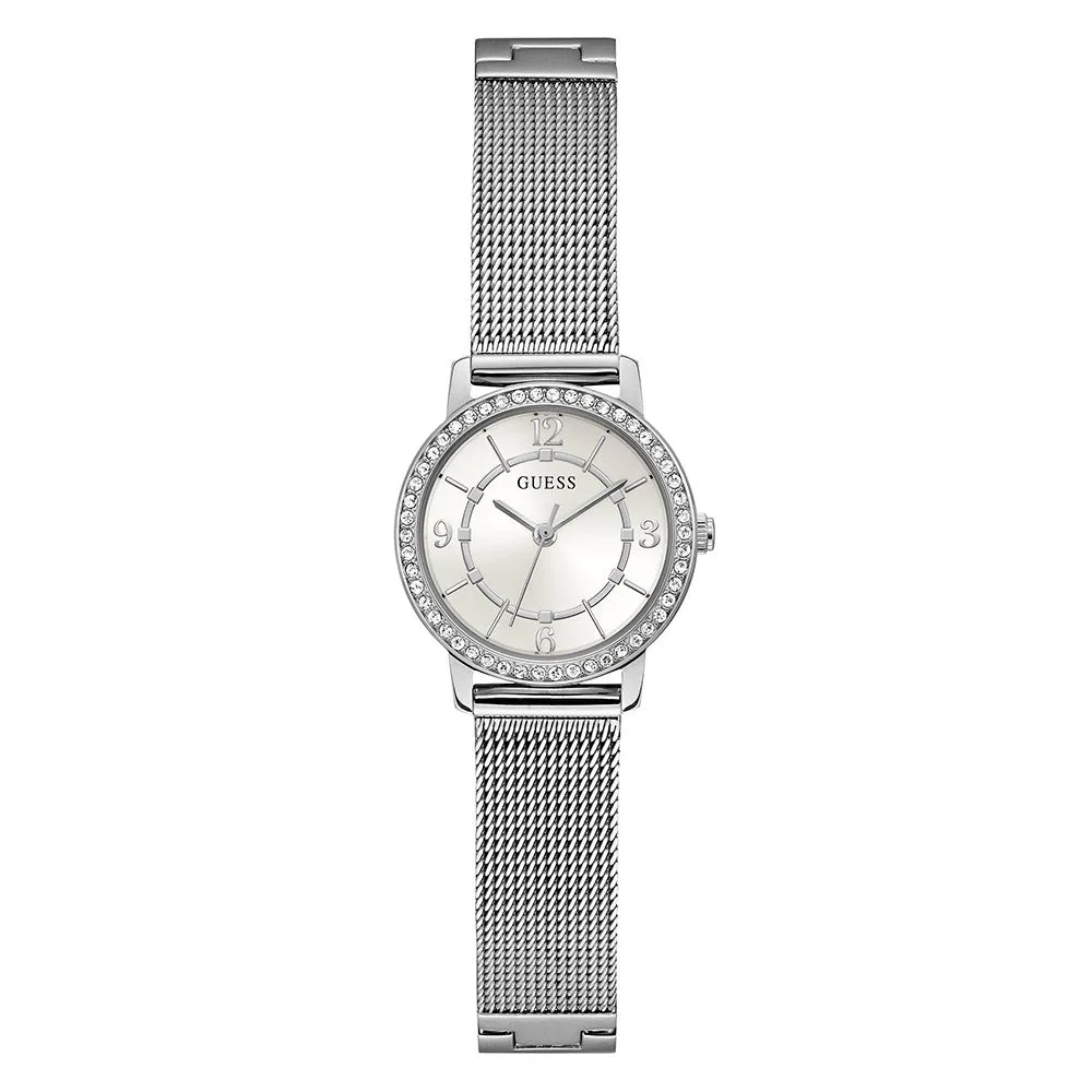 Guess Women's Watch Silver Tone Case Quartz