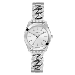 Guess Women's Watch Silver Tone Case Quartz