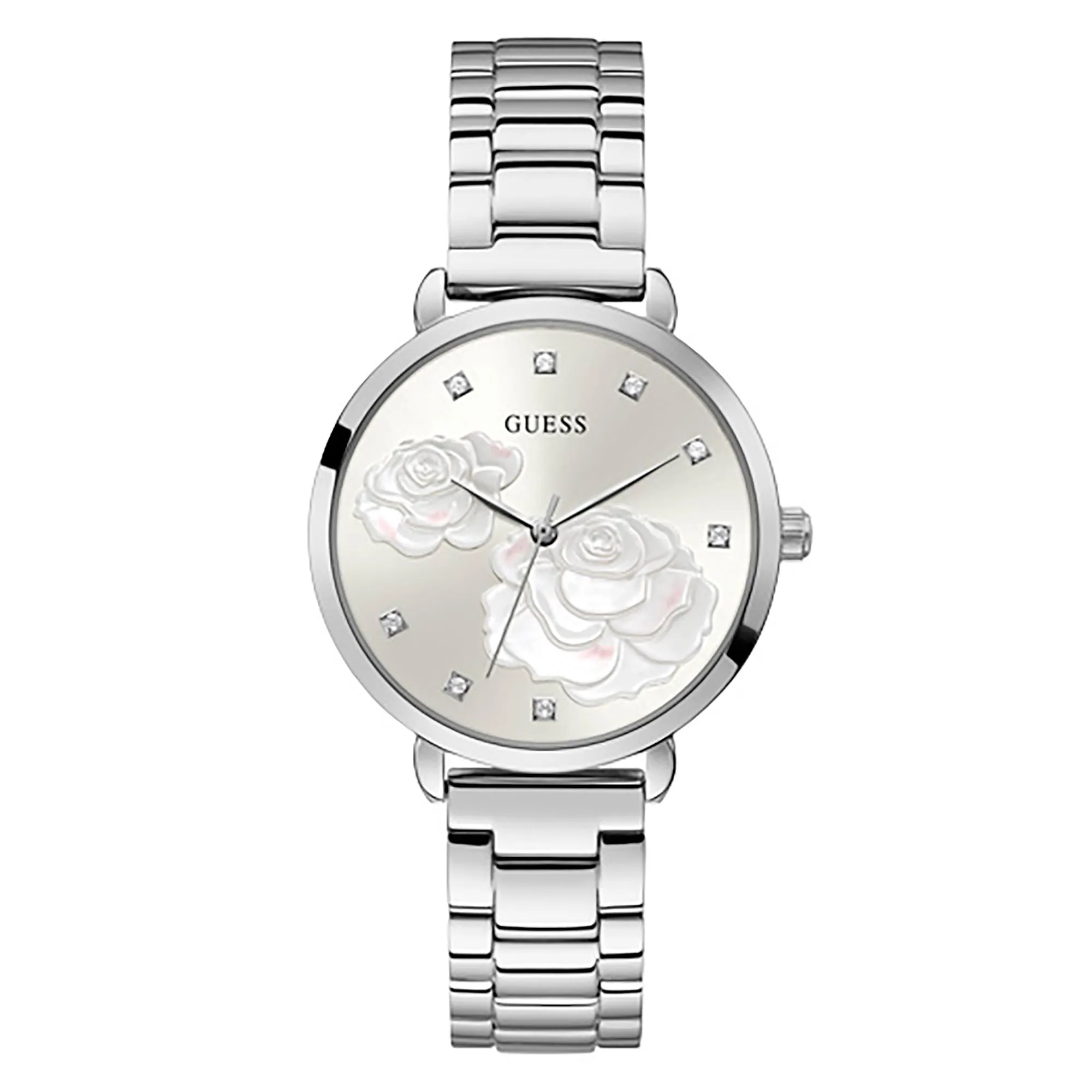 Guess Women's Watch Silver Tone Case Quartz