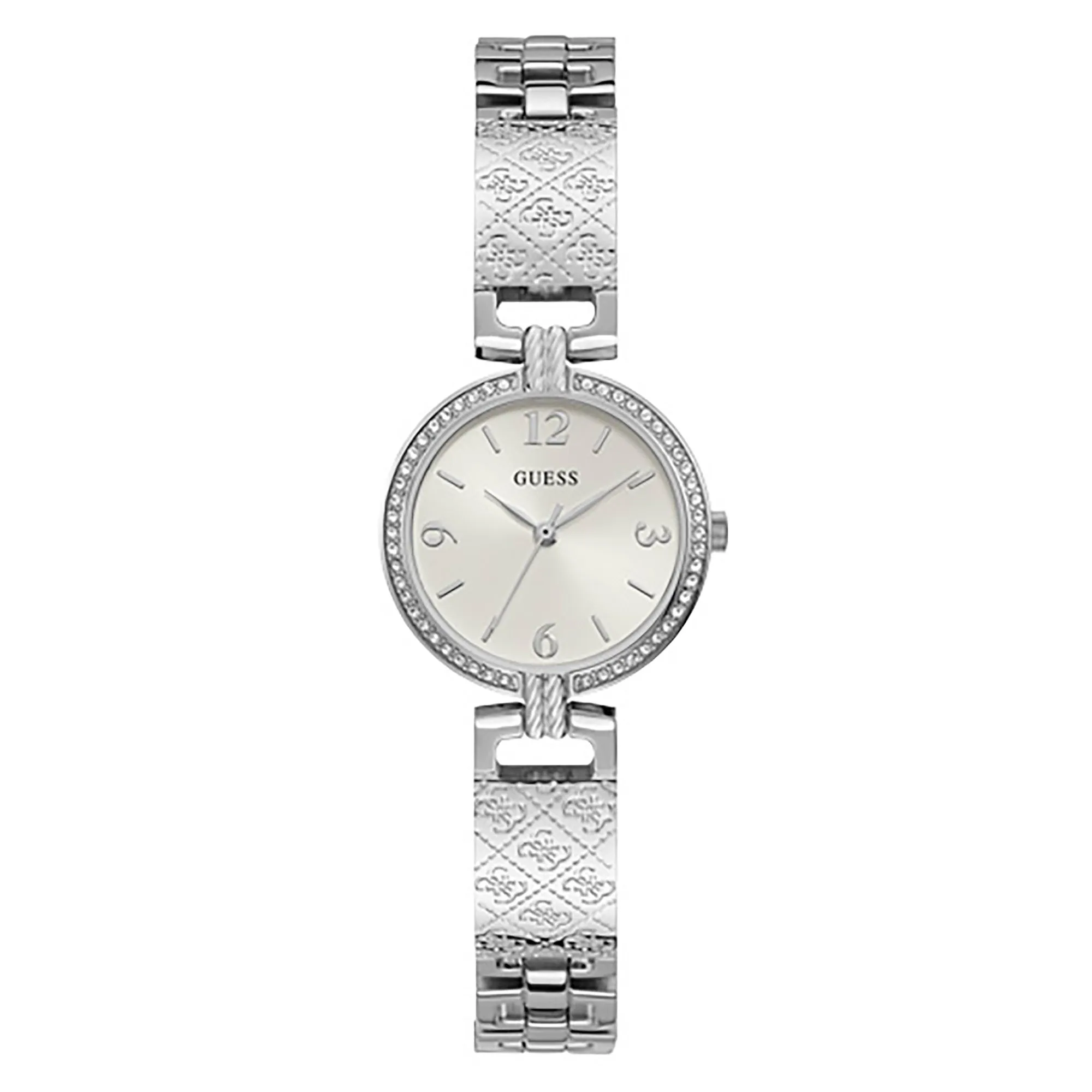 Guess Women's Watch Silver Tone Case Quartz