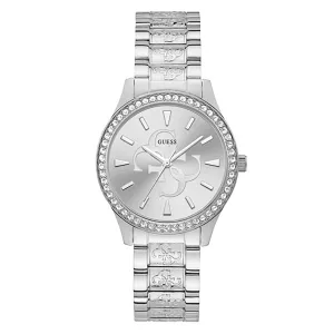 Guess Women's Watch Silver Tone Case Quartz