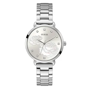 Guess Women's Watch Silver Tone Case Quartz