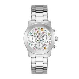 Guess Women's Watch Silver Tone Case Quartz