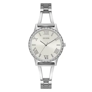Guess Women's Watch Silver Tone Case Quartz