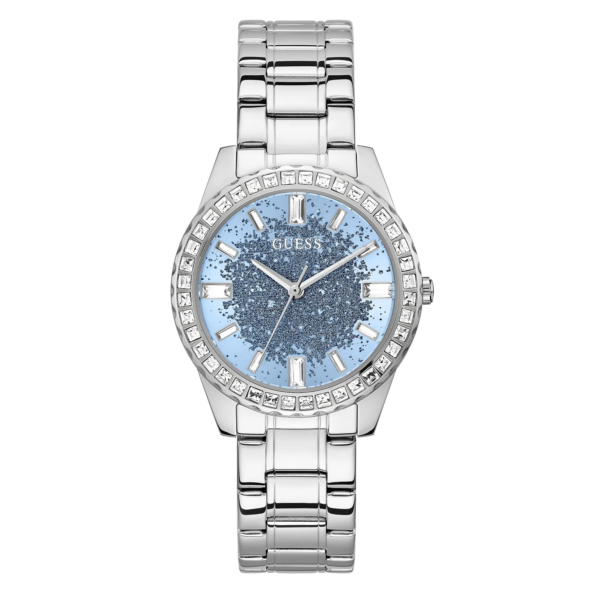 Guess Women's Watch Silver Tone Case Quartz