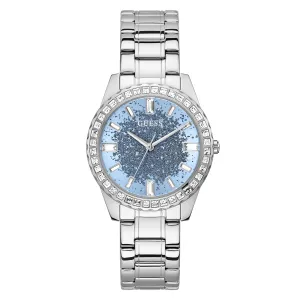 Guess Women's Watch Silver Tone Case Quartz