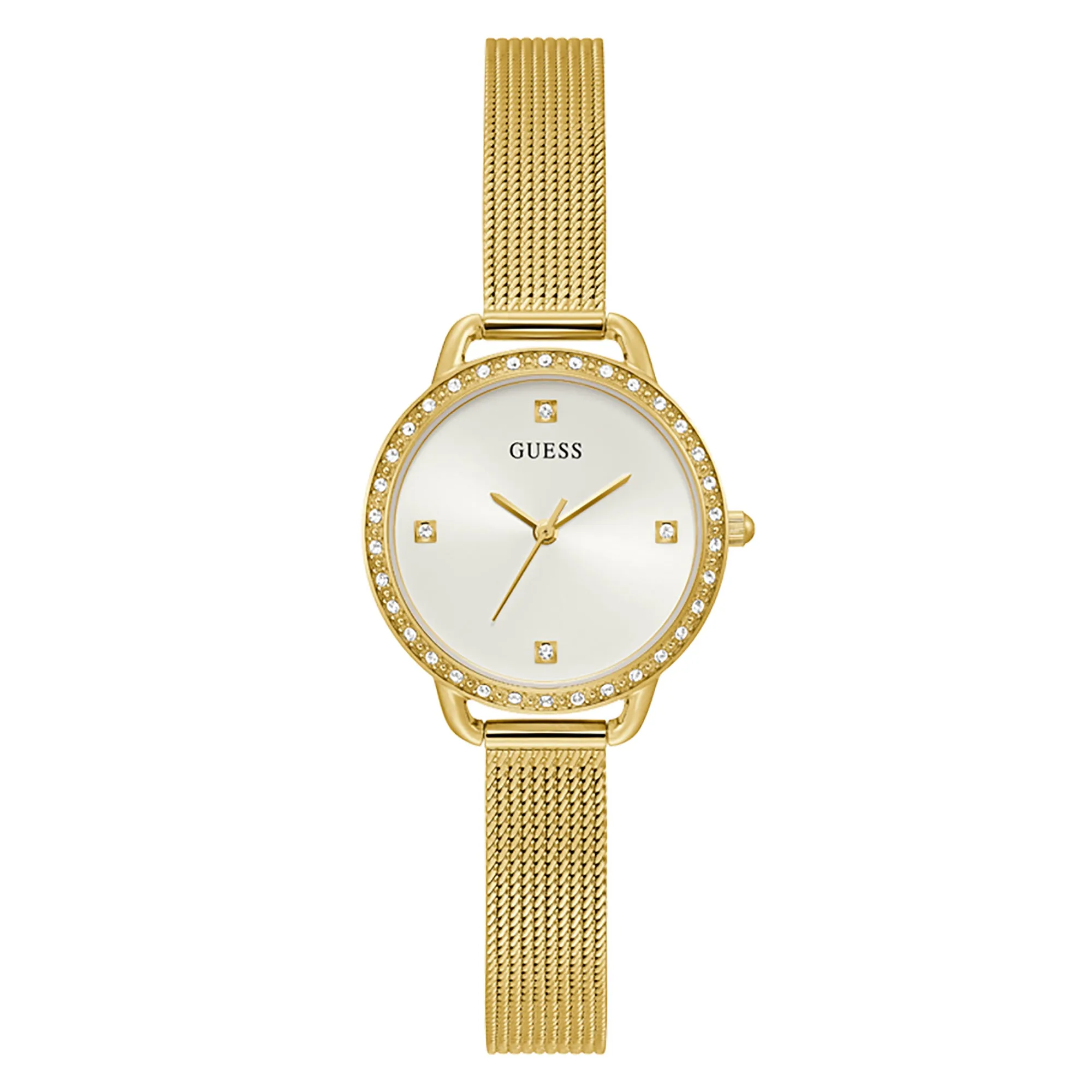 Guess Women's Watch Yellow Gold Tone Case Quartz