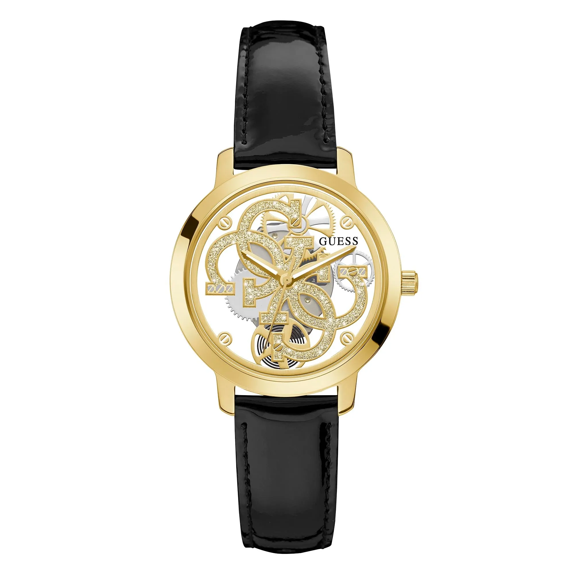 Guess Women's Watch Yellow Gold Tone Case Quartz