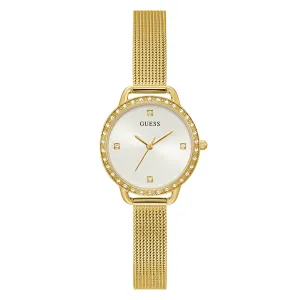 Guess Women's Watch Yellow Gold Tone Case Quartz