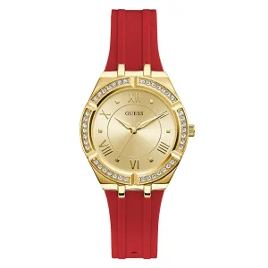 Guess Women's Watch Yellow Gold Tone Case Quartz