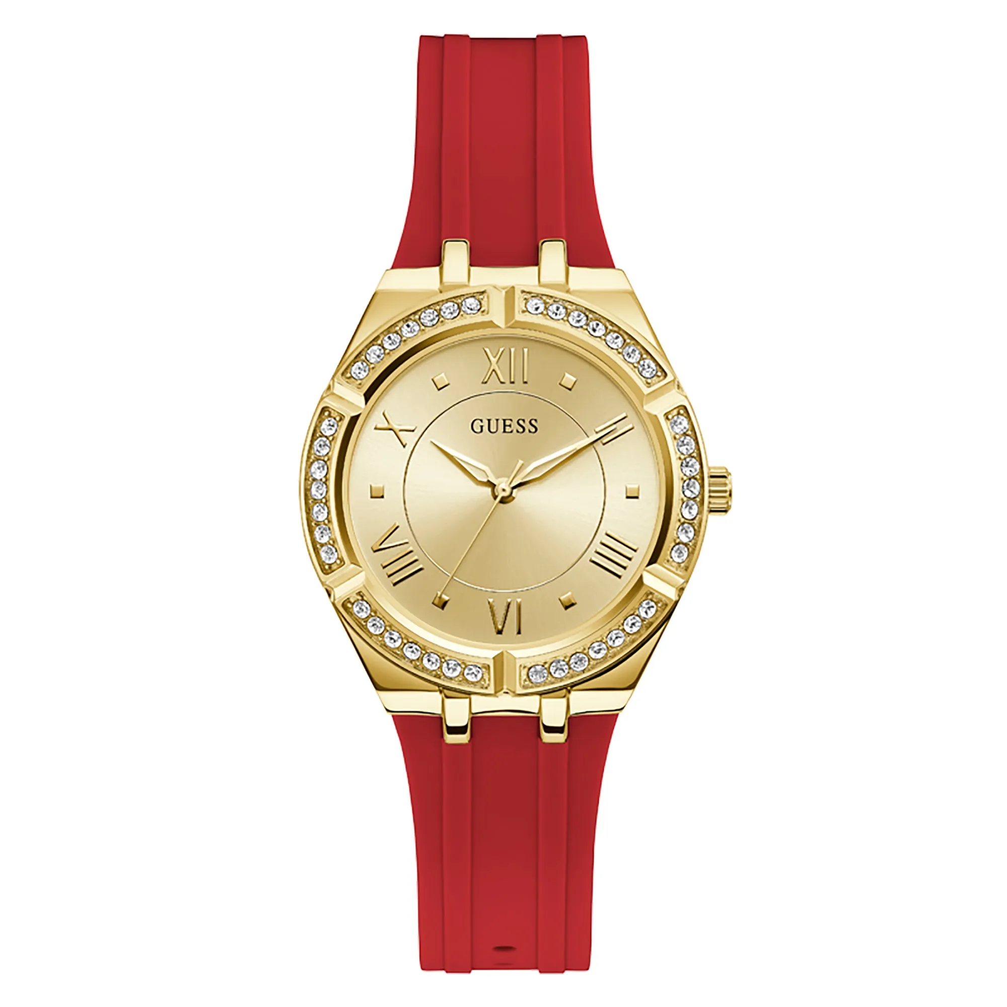 Guess Women's Watch Yellow Gold Tone Case Quartz