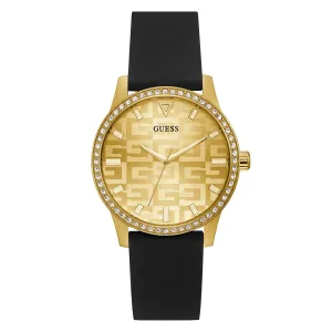 Guess Women's Watch Yellow Gold Tone Case Quartz