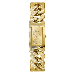 Guess Women's Watch Yellow Gold Tone Case Quartz