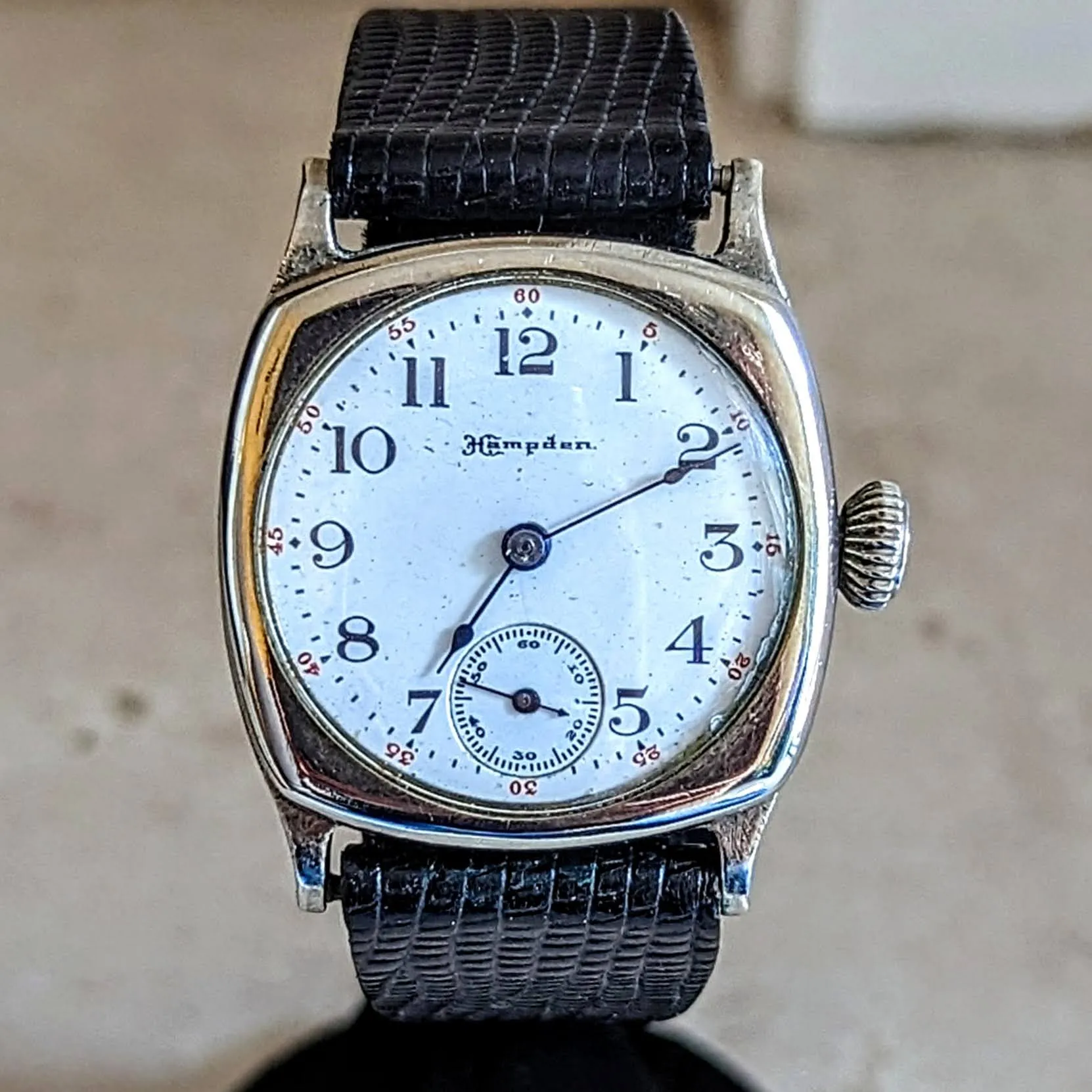 HAMPDEN Lever Set WWI Wristwatch Grade Diadem 15 Jewels U.S.A. Watch