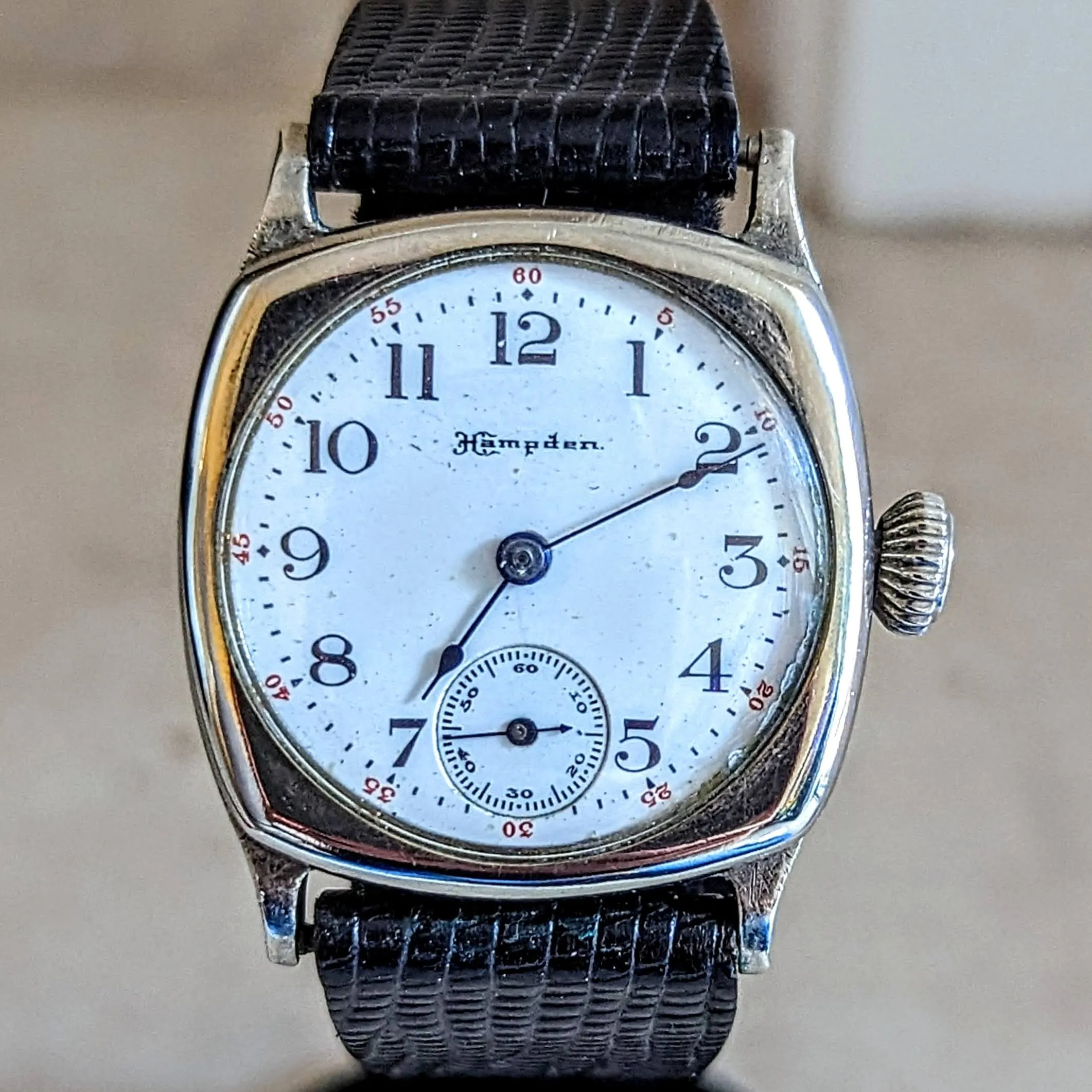 HAMPDEN Lever Set WWI Wristwatch Grade Diadem 15 Jewels U.S.A. Watch