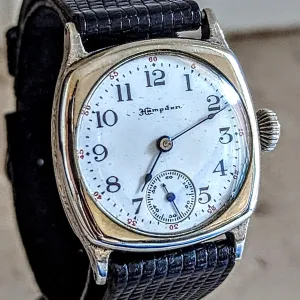 HAMPDEN Lever Set WWI Wristwatch Grade Diadem 15 Jewels U.S.A. Watch