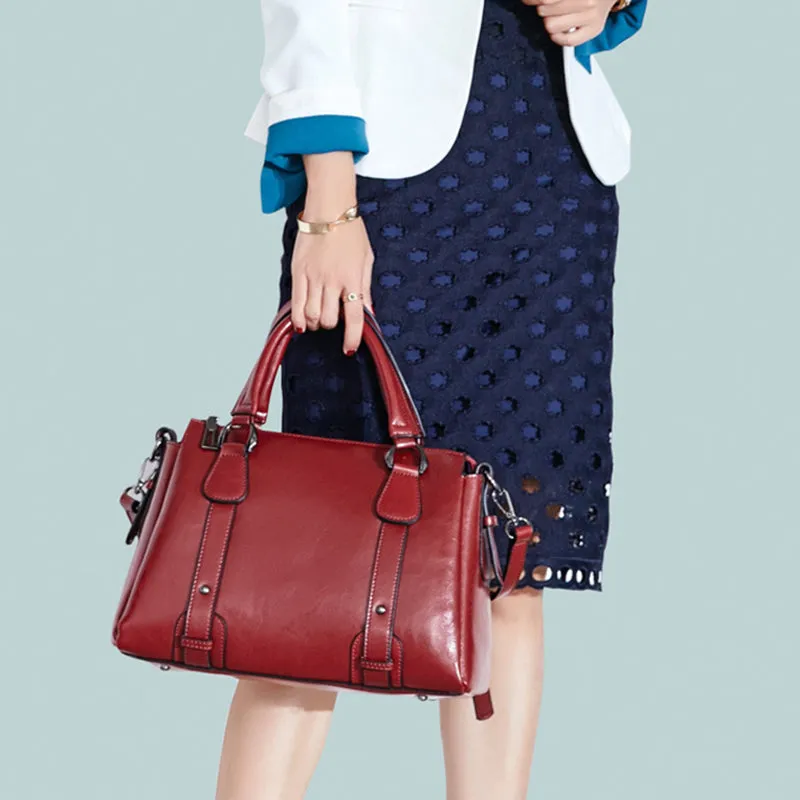 Handmade Top Grain Leather Women Shoulder Bags Stylish Ladies Leather Handbag Gifts For Her SX2833