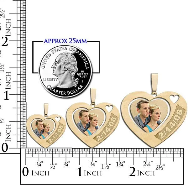Heart w/ Date Etched Jewelry
