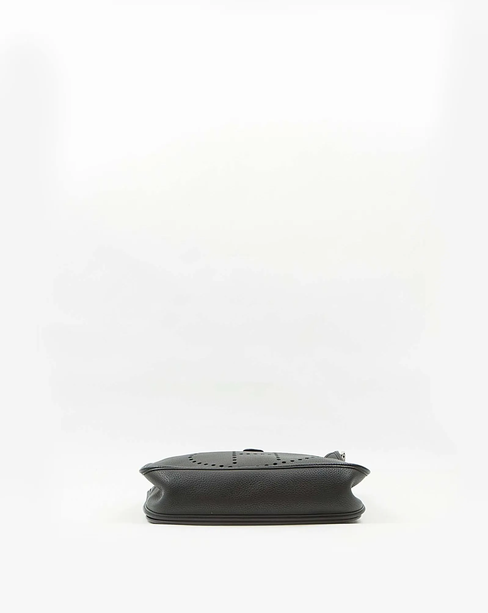 Hermes Black Clemence Palladium Evelyne GM 33 III Bag