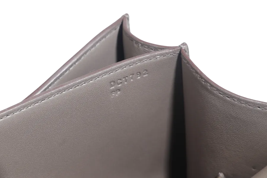 HERMES CONSTANCE 24 GRIS ETAIN EPSOM LEATHER GOLD HARDWARE STAMP D (YEAR 2019) WITH DUST COVER
