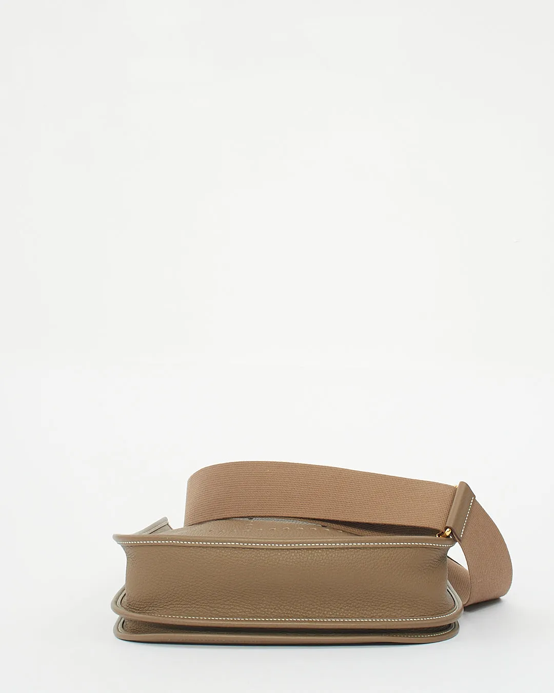 Hermès Etoupe Clémence Leather Evelyne III PM Bag