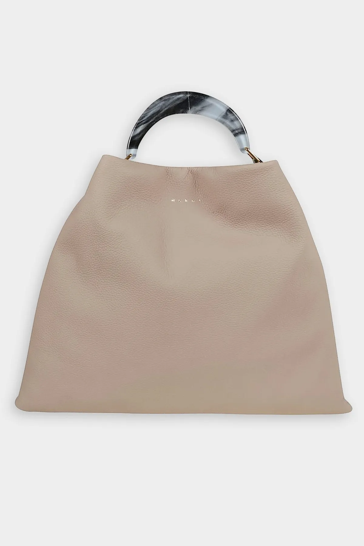 Hobo Calfskin Medium Shoulder Bag in Beige