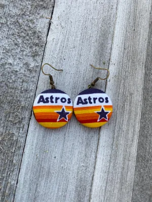 Houston Baseball Dangle earrings gift