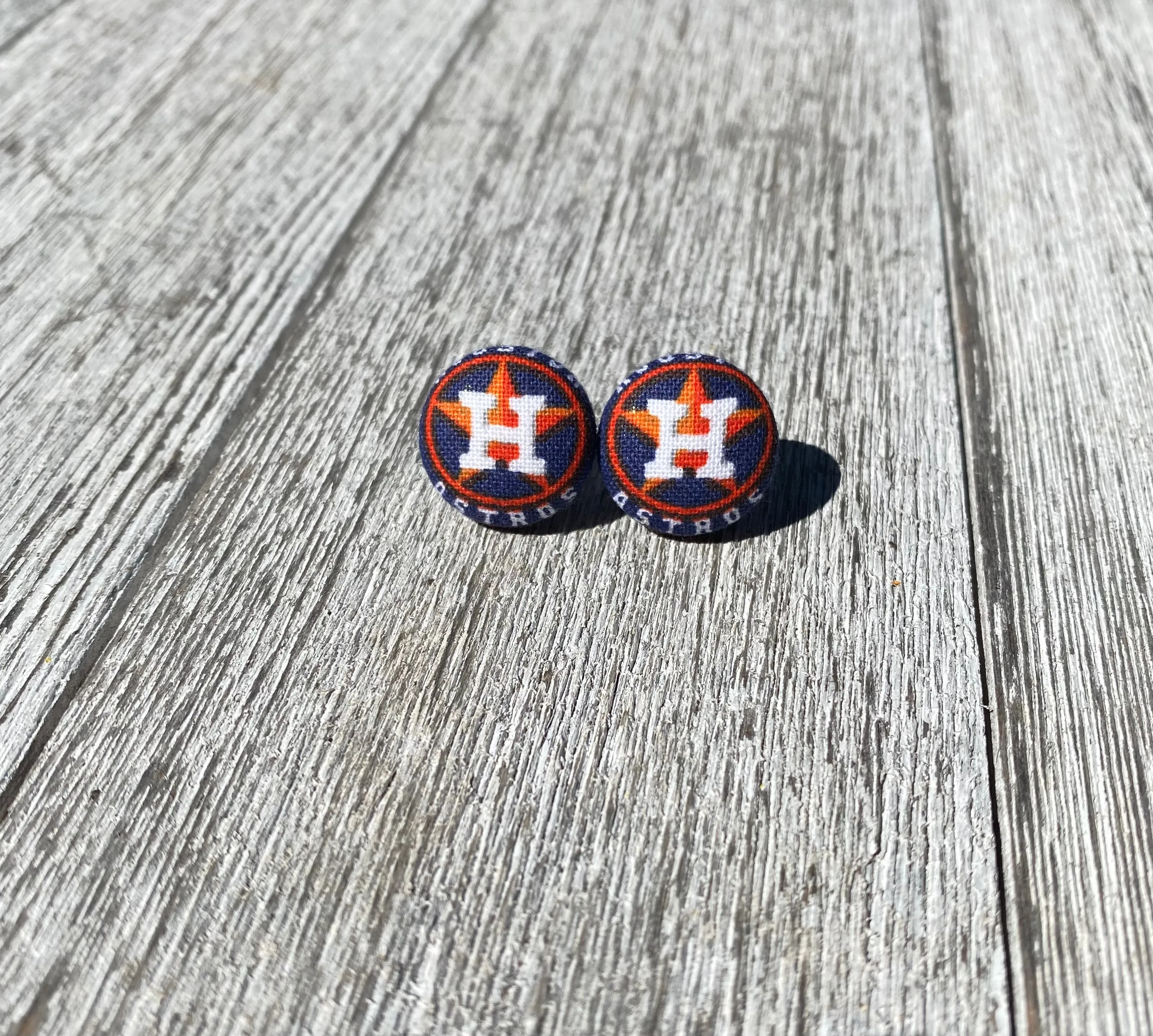 Houston Baseball Stud Earrings