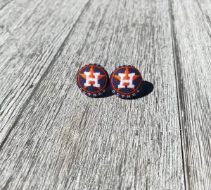 Houston Baseball Stud Earrings