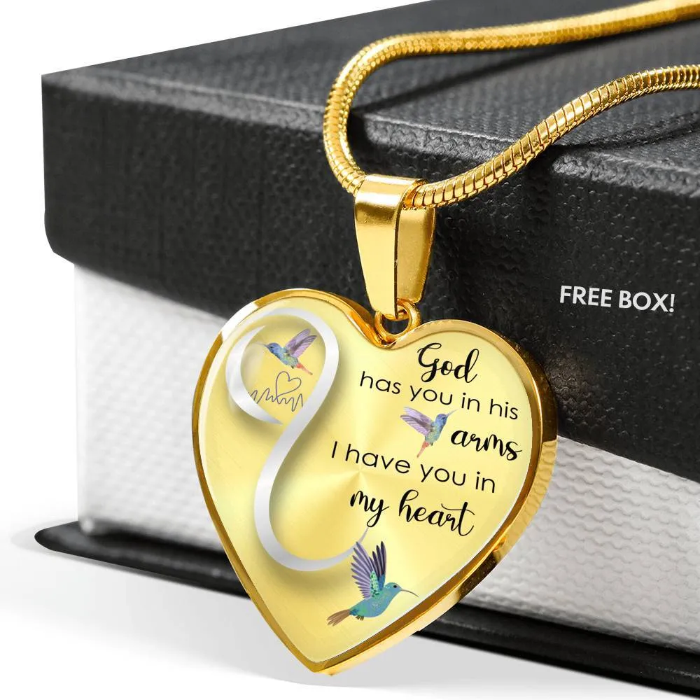 Hummingbird Engraved Luxury Necklace