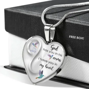 Hummingbird Engraved Luxury Necklace