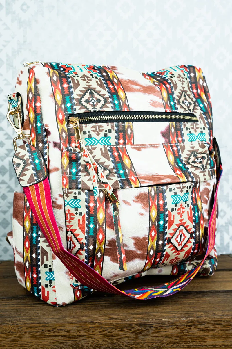 I Herd That Faux Leather Backpack Tote