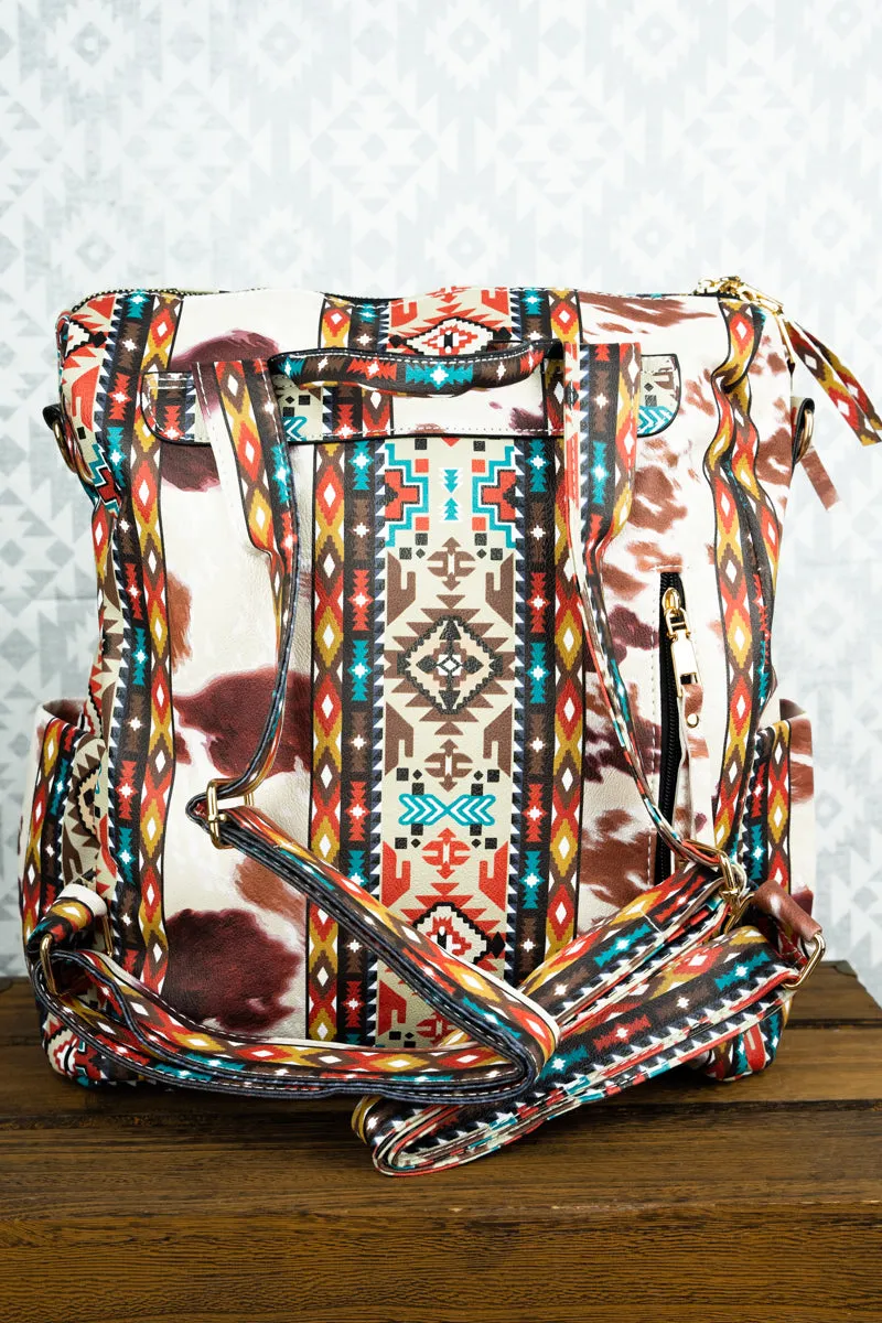 I Herd That Faux Leather Backpack Tote