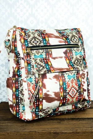 I Herd That Faux Leather Backpack Tote