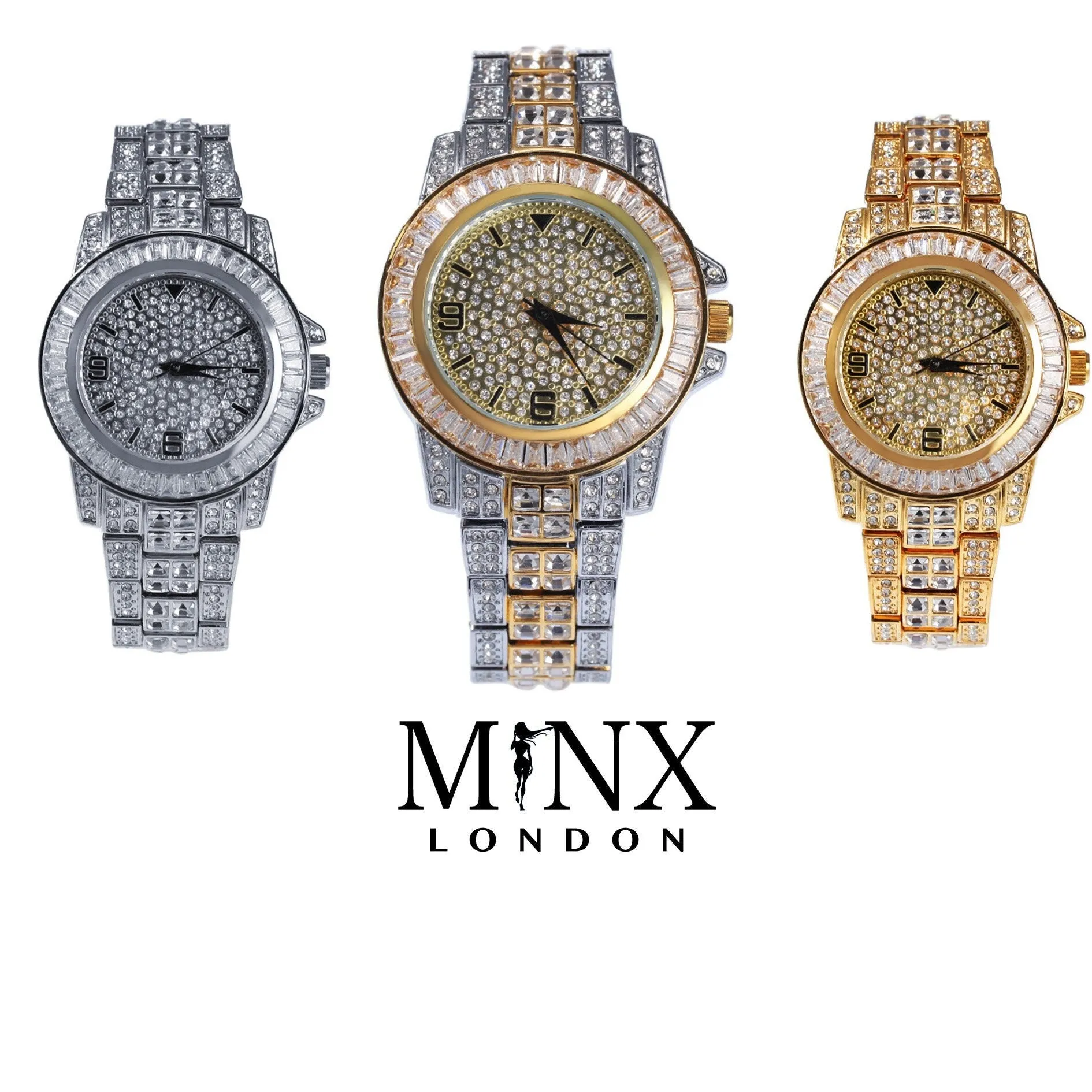 Iced Out Watch | Iced Watch | Mens Iced Out Watch | Hip Hop Watch | Baguette Watch | Diamond Watches | Buss Down Watch | Iced Out Jewelry