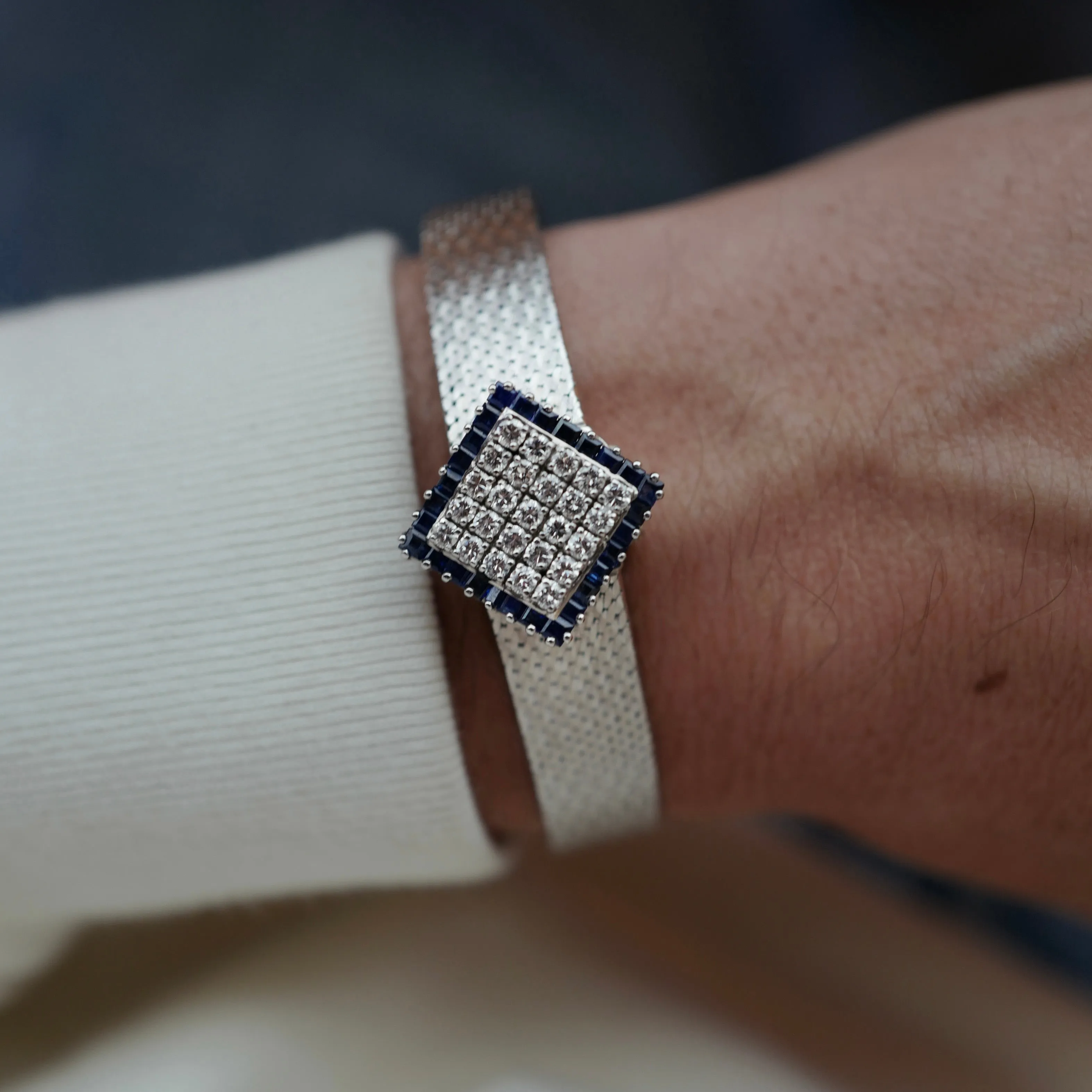 IWC White Gold Sapphire and Diamond Cover Watch