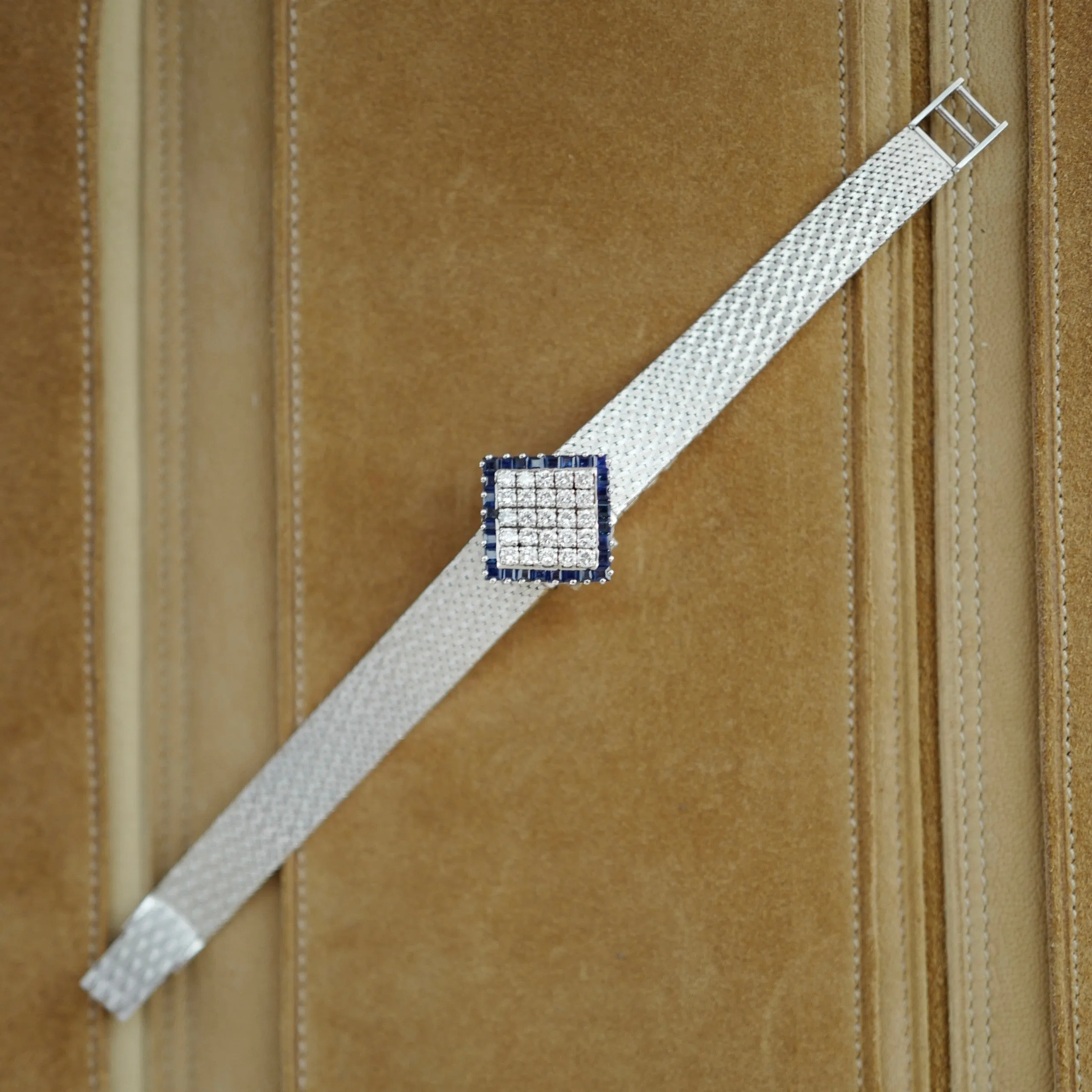 IWC White Gold Sapphire and Diamond Cover Watch