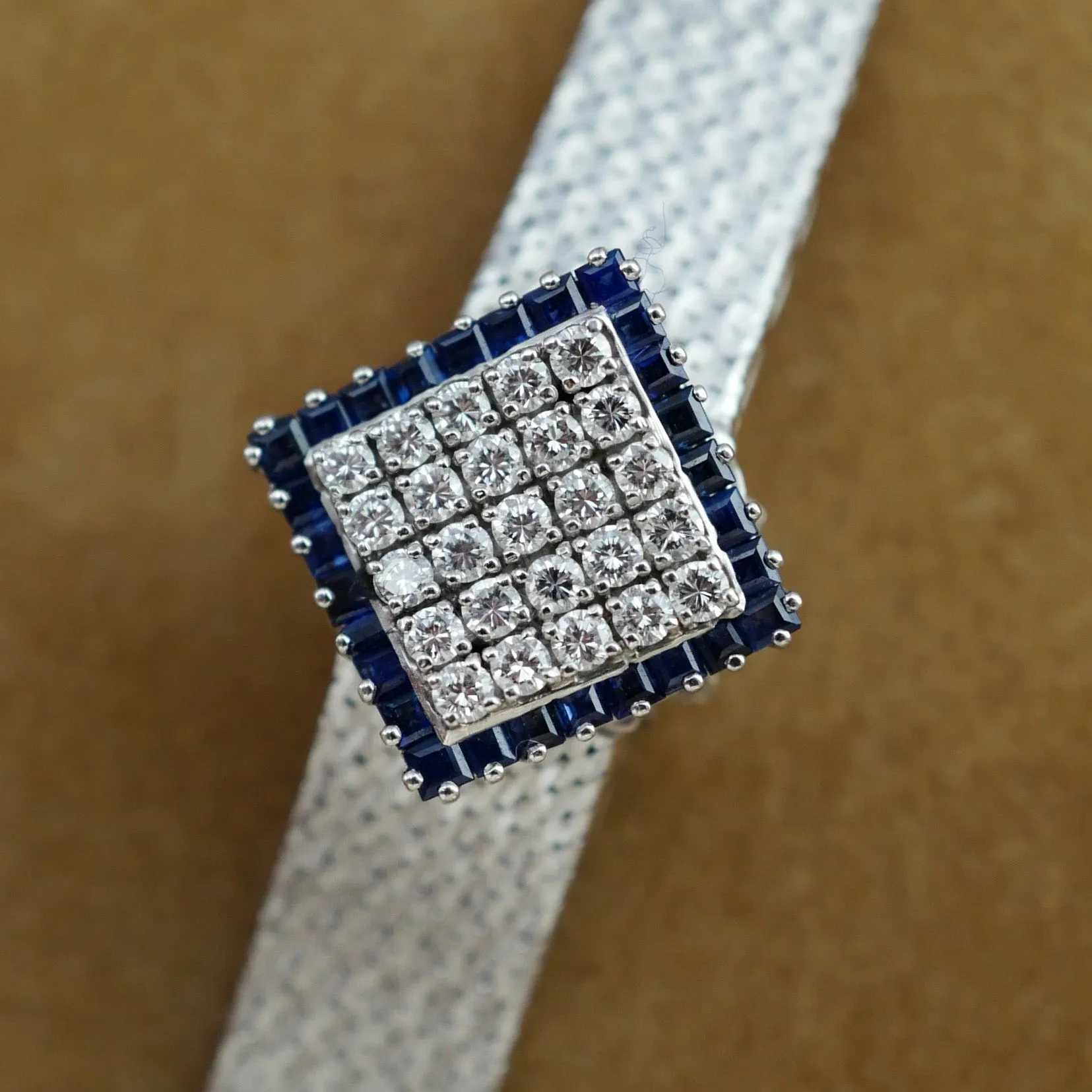 IWC White Gold Sapphire and Diamond Cover Watch