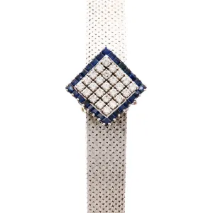IWC White Gold Sapphire and Diamond Cover Watch