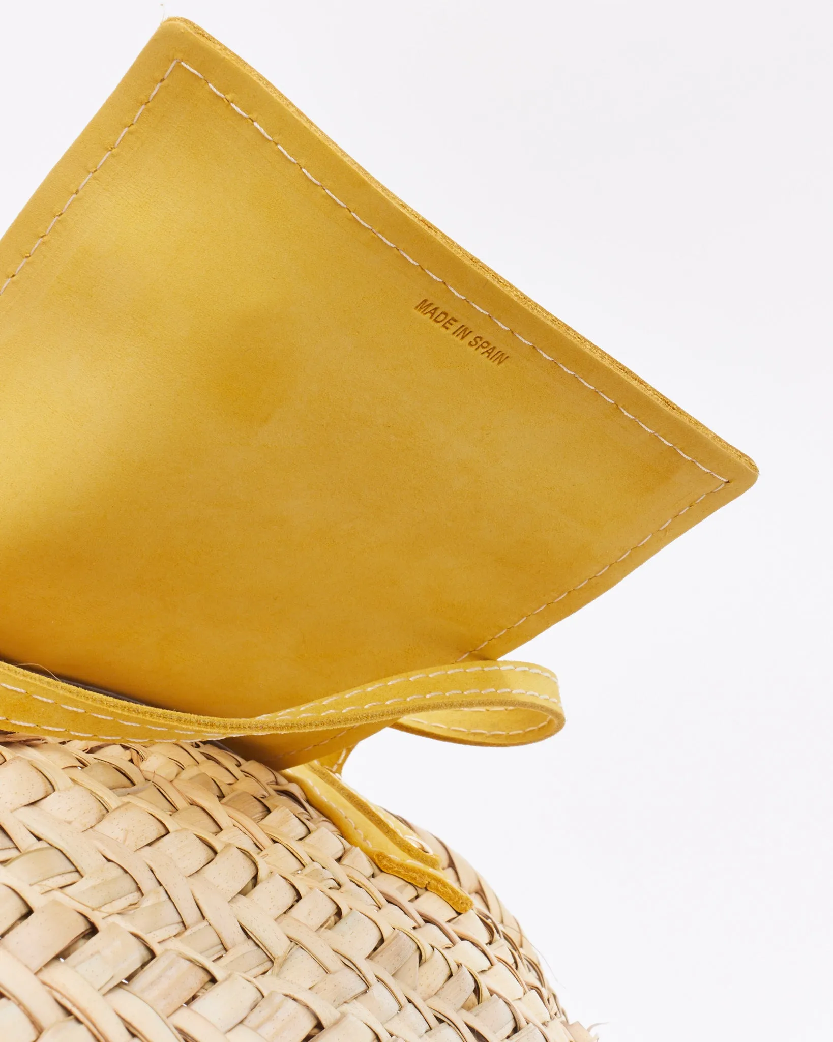 Jacquemus Beige & Yellow Le Raphia 'Le Panier Soli' Tote