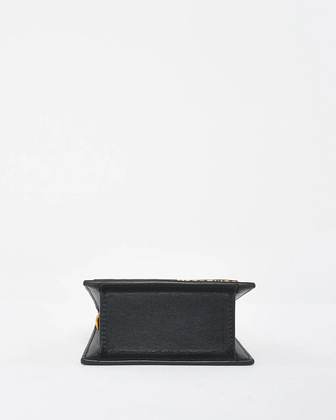 Jacquemus Black Leather Mini  'Le Chiquito' Bag