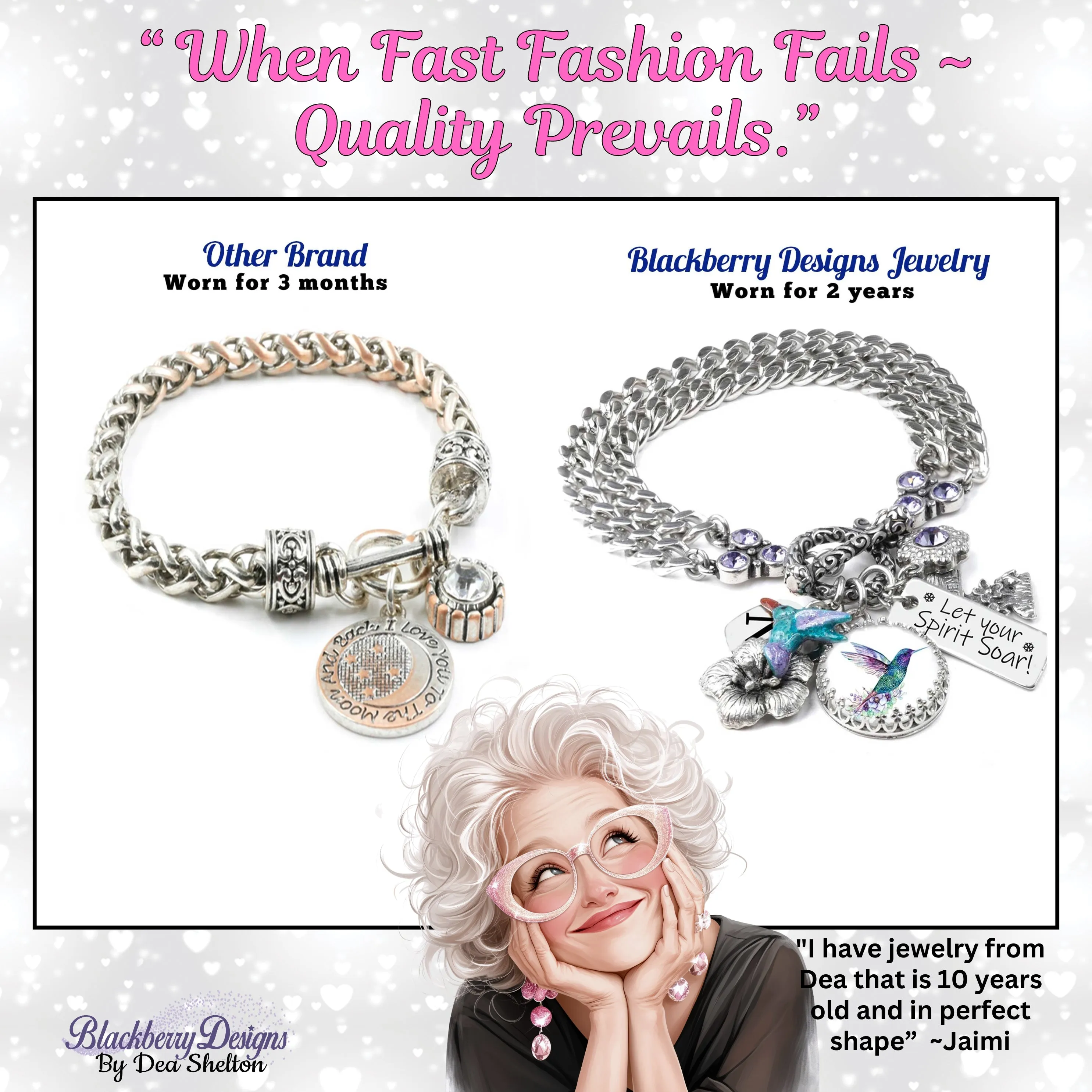 January Birthstone Bracelet
