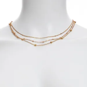 JEWELRY - Gold And Aqua Necklace