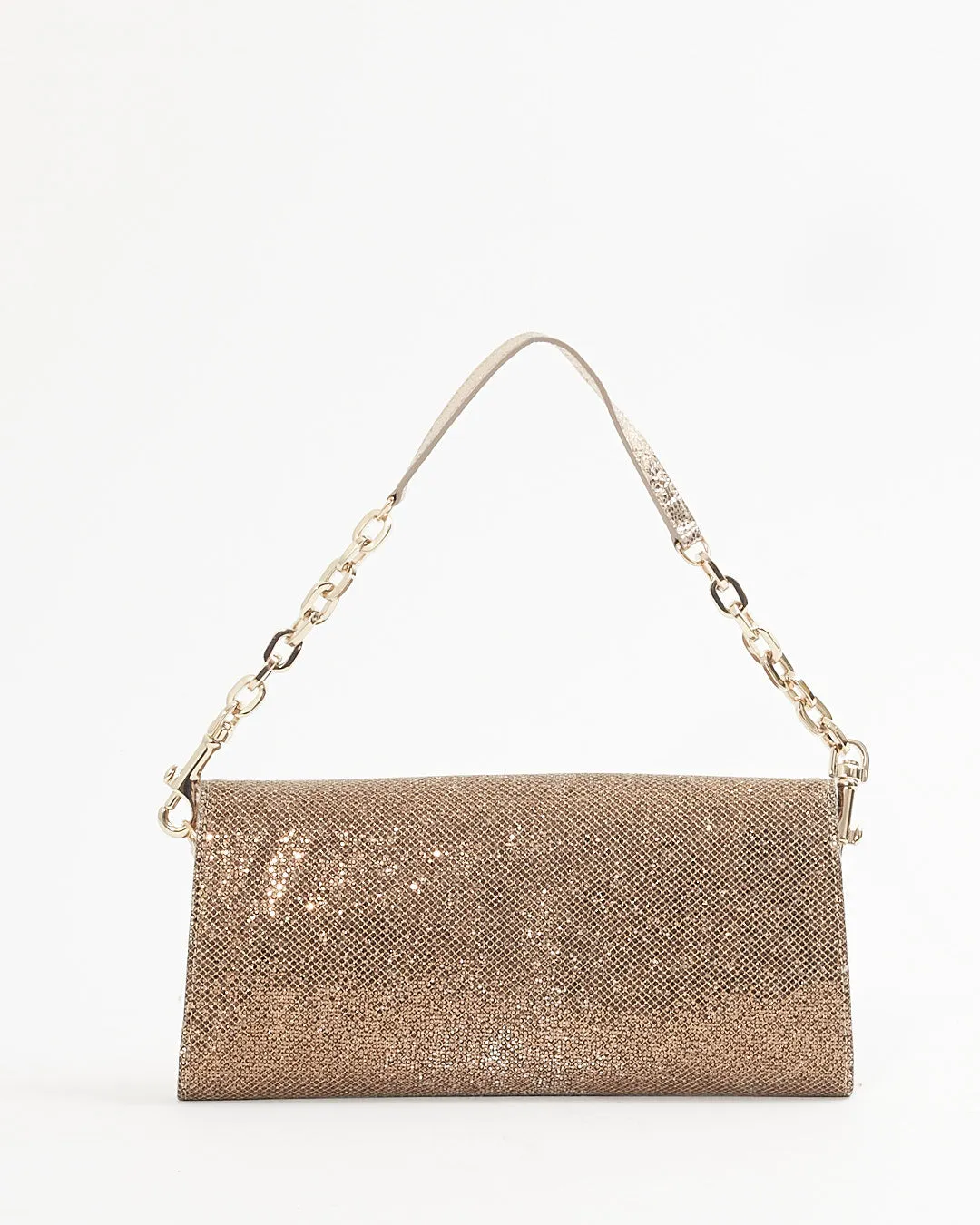 Jimmy Choo Metallic Gold Chain Shoulder Bag