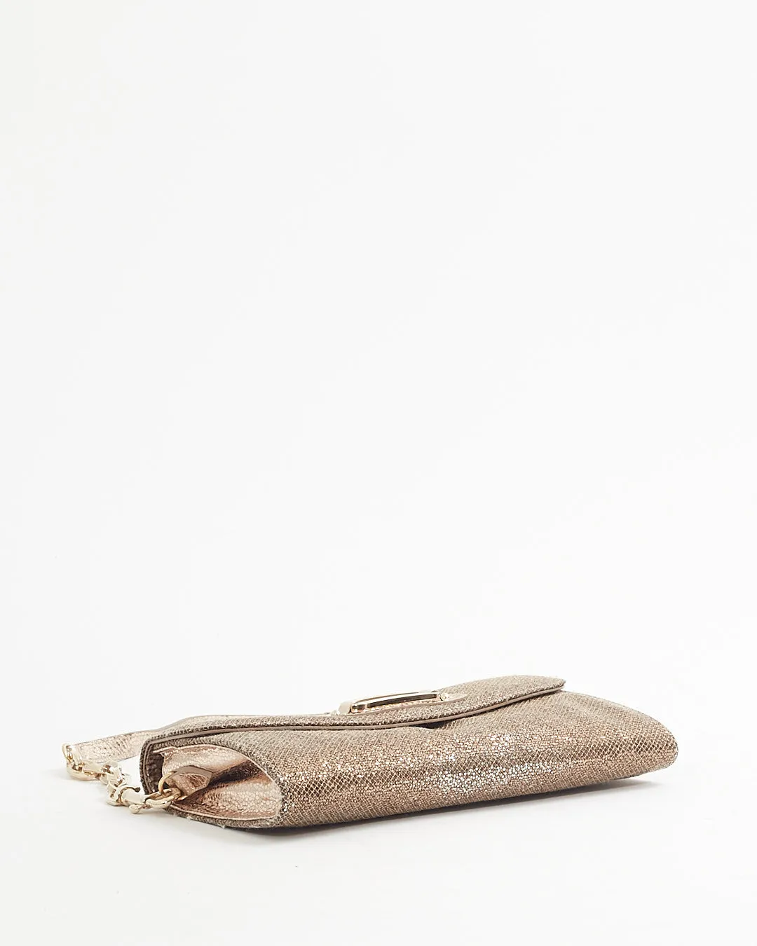 Jimmy Choo Metallic Gold Chain Shoulder Bag