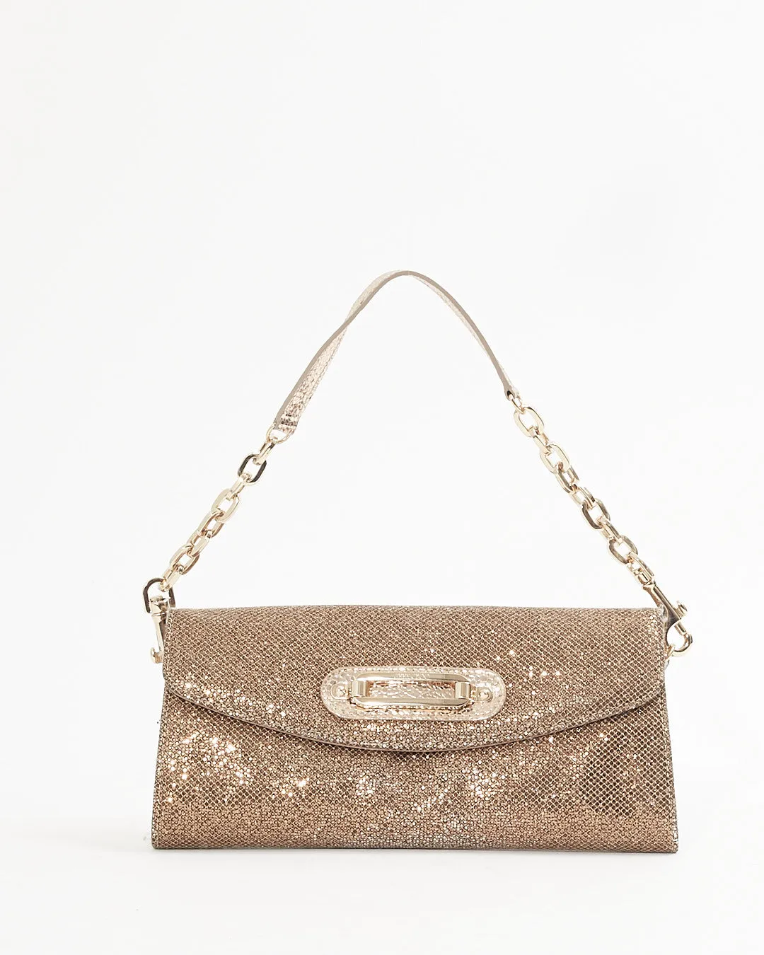 Jimmy Choo Metallic Gold Chain Shoulder Bag