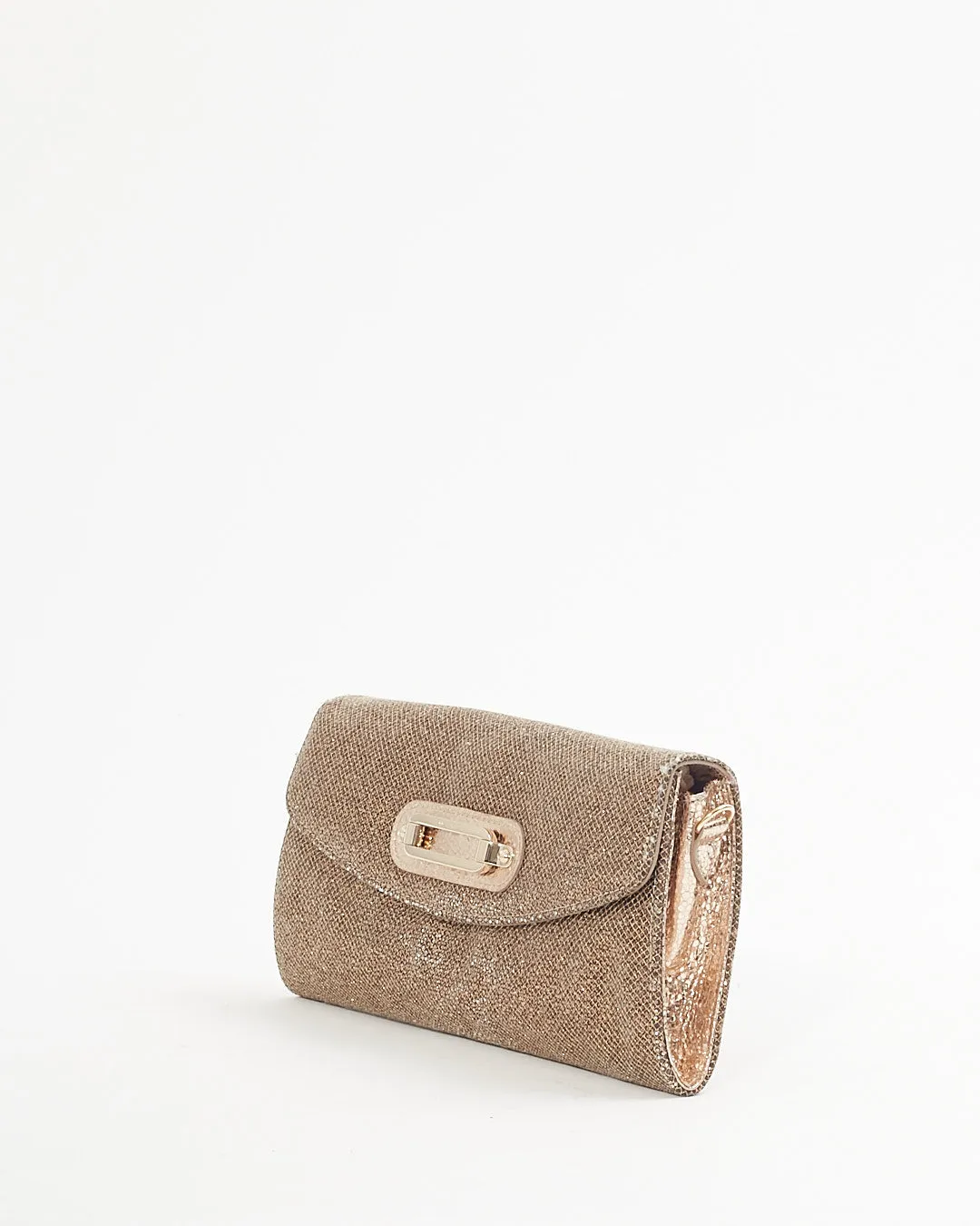 Jimmy Choo Metallic Gold Chain Shoulder Bag