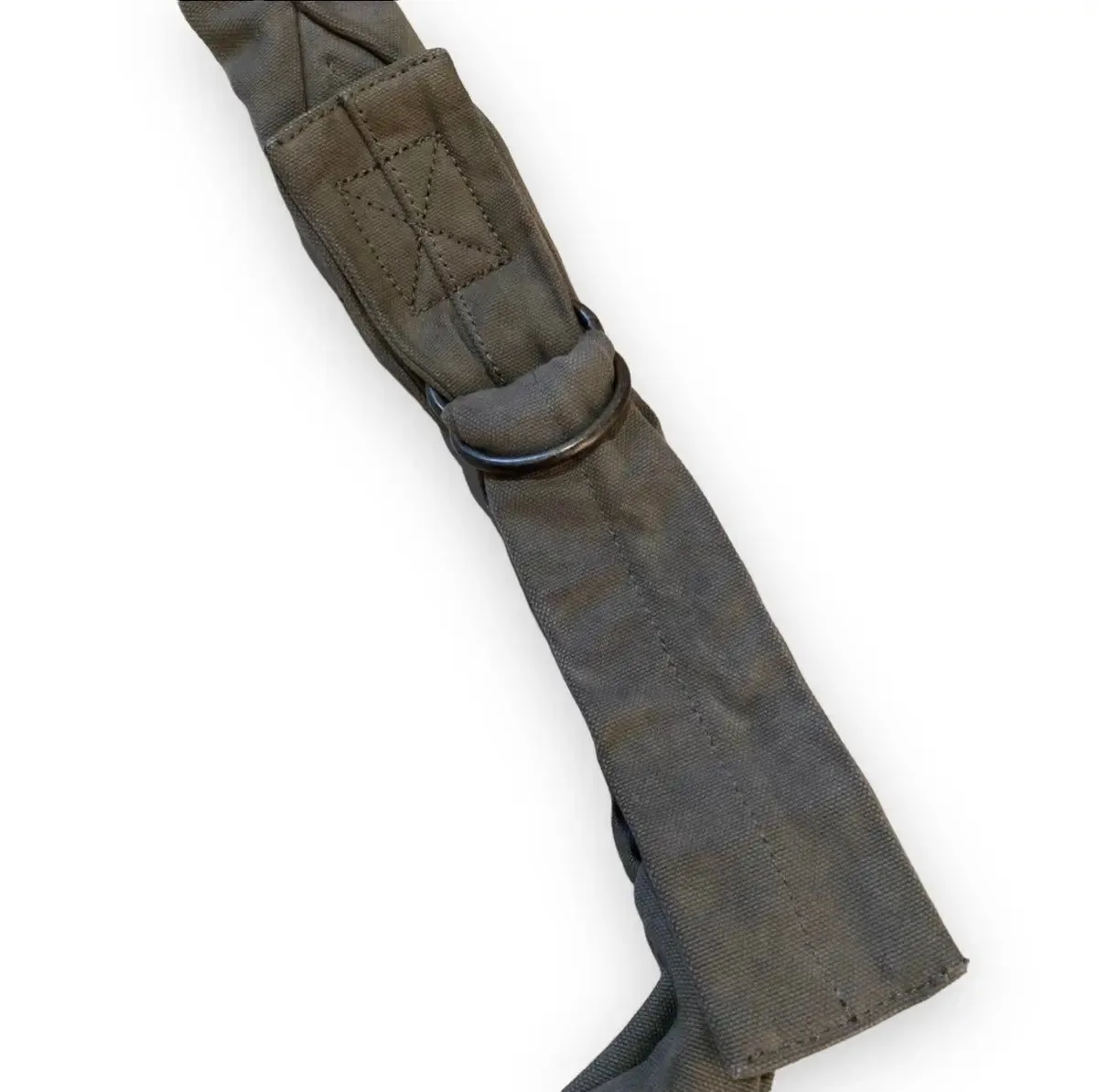 KAPITAL #6 COTTON CANVAS BIG SNUFKIN BAG OLIVE
