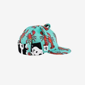 Kids Cub hat with neck flap: Lobster